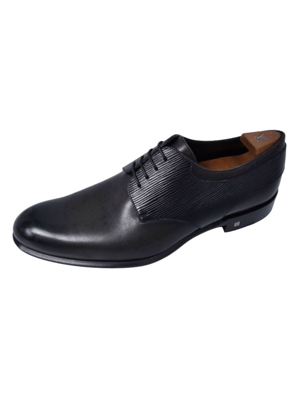 Louis Vuitton Leather Shoes Business Derby Epi Black 7